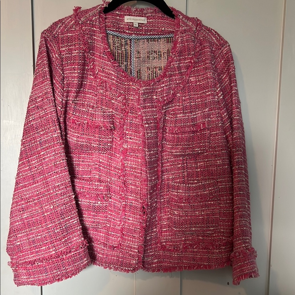 Anne Mashburn Fuchsia Tweed Blazer